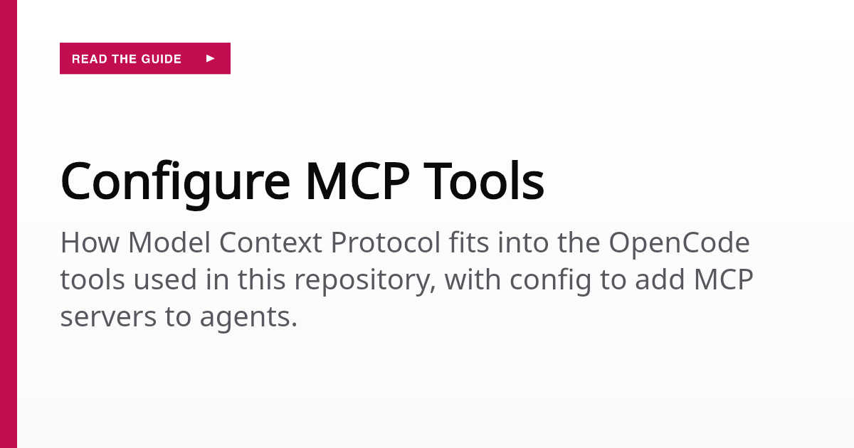 Configure MCP Tools | 8Labs Docs