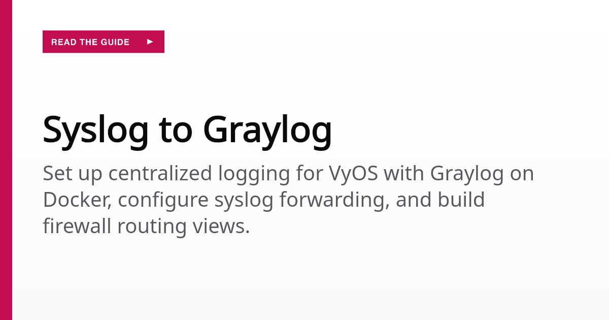 Syslog to Graylog | 8Labs Docs
